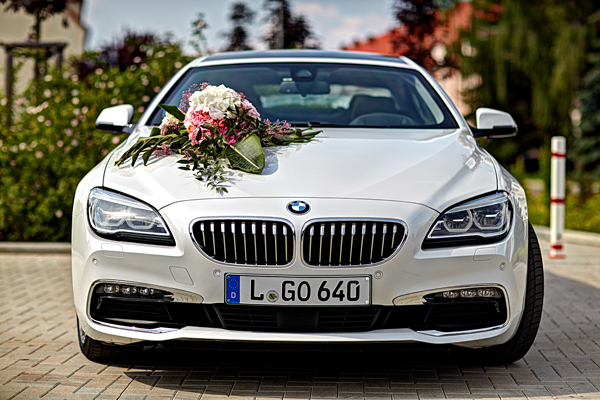 Hochzeitsauto BMW 640i Hochzeitsfotograf