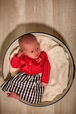 Babyshooting Newborn niedlich Fotograf Borna